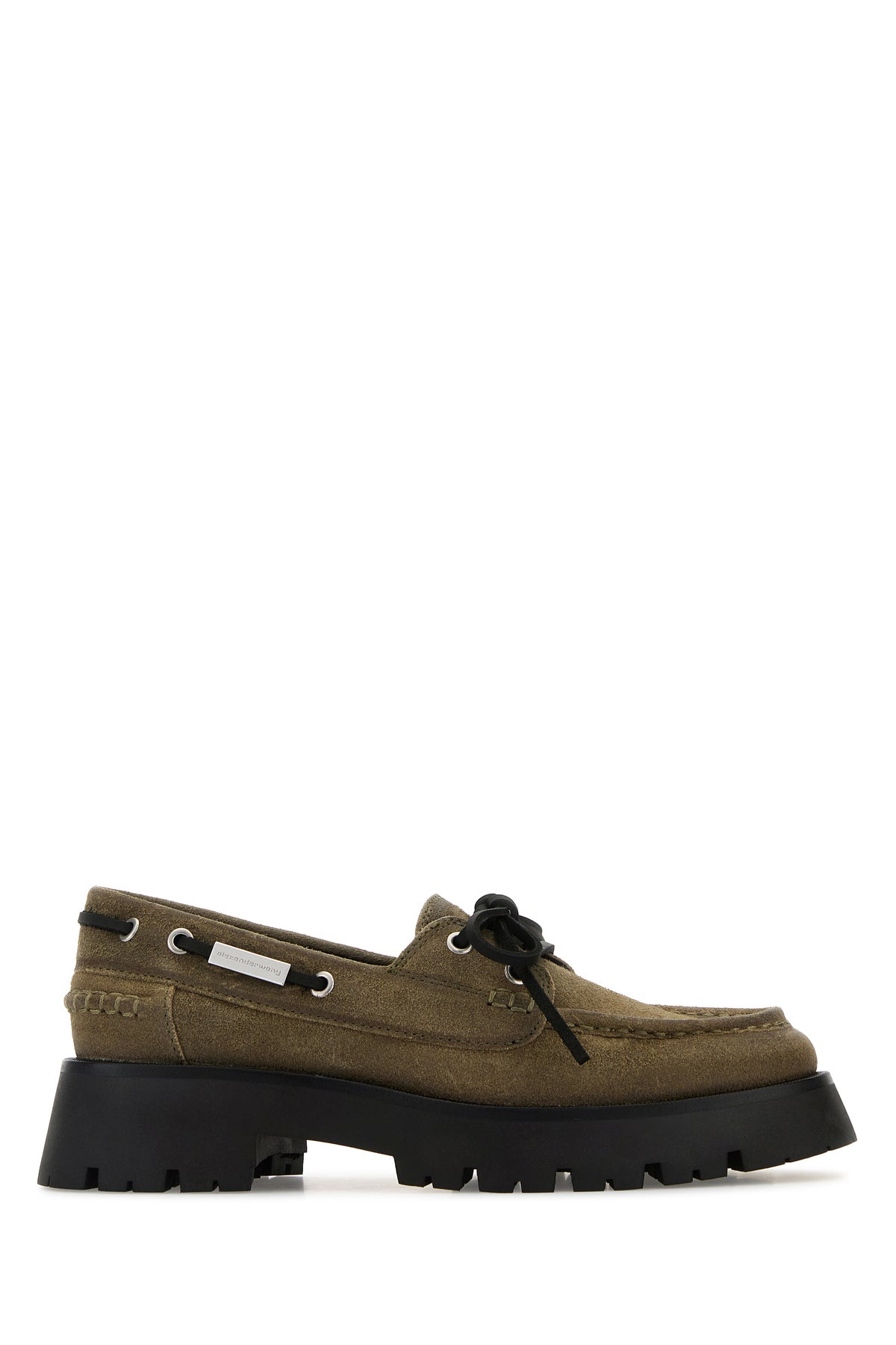 ALEXANDER WANG Mocassini Carson in pelle scamosciata kaki