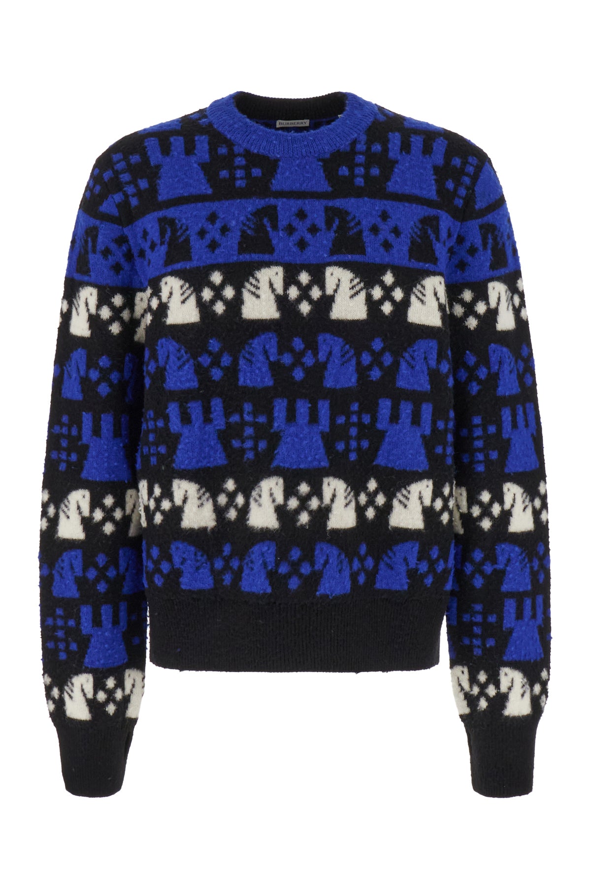 Burberry Maglione in misto lana ricamata