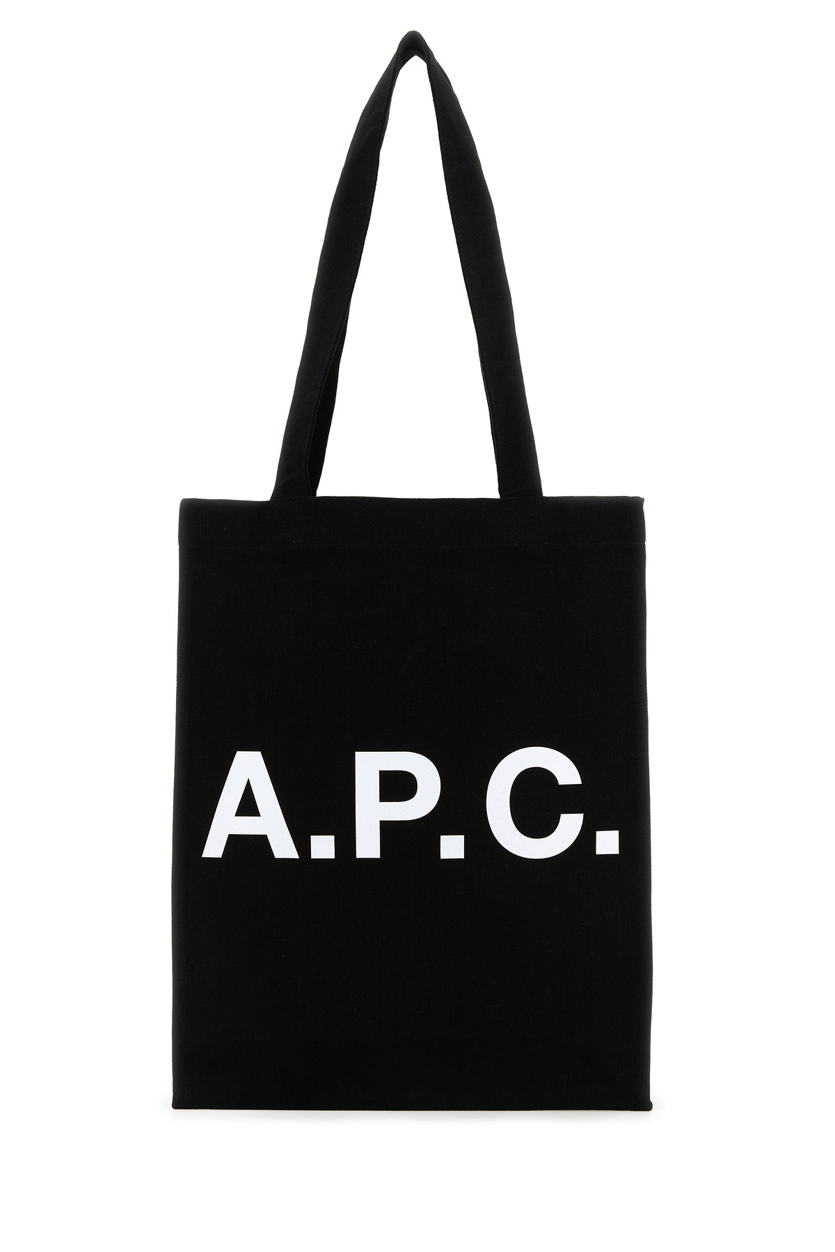 A.P.C. Borsa shopping Lou in tela nera