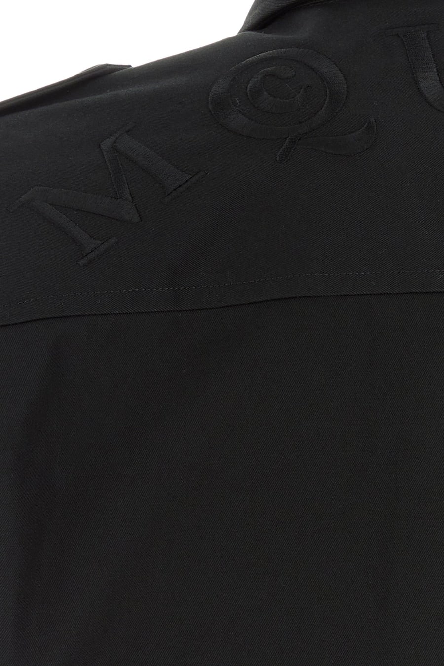 Alexander McQueen Camicia in cotone nero, view 5