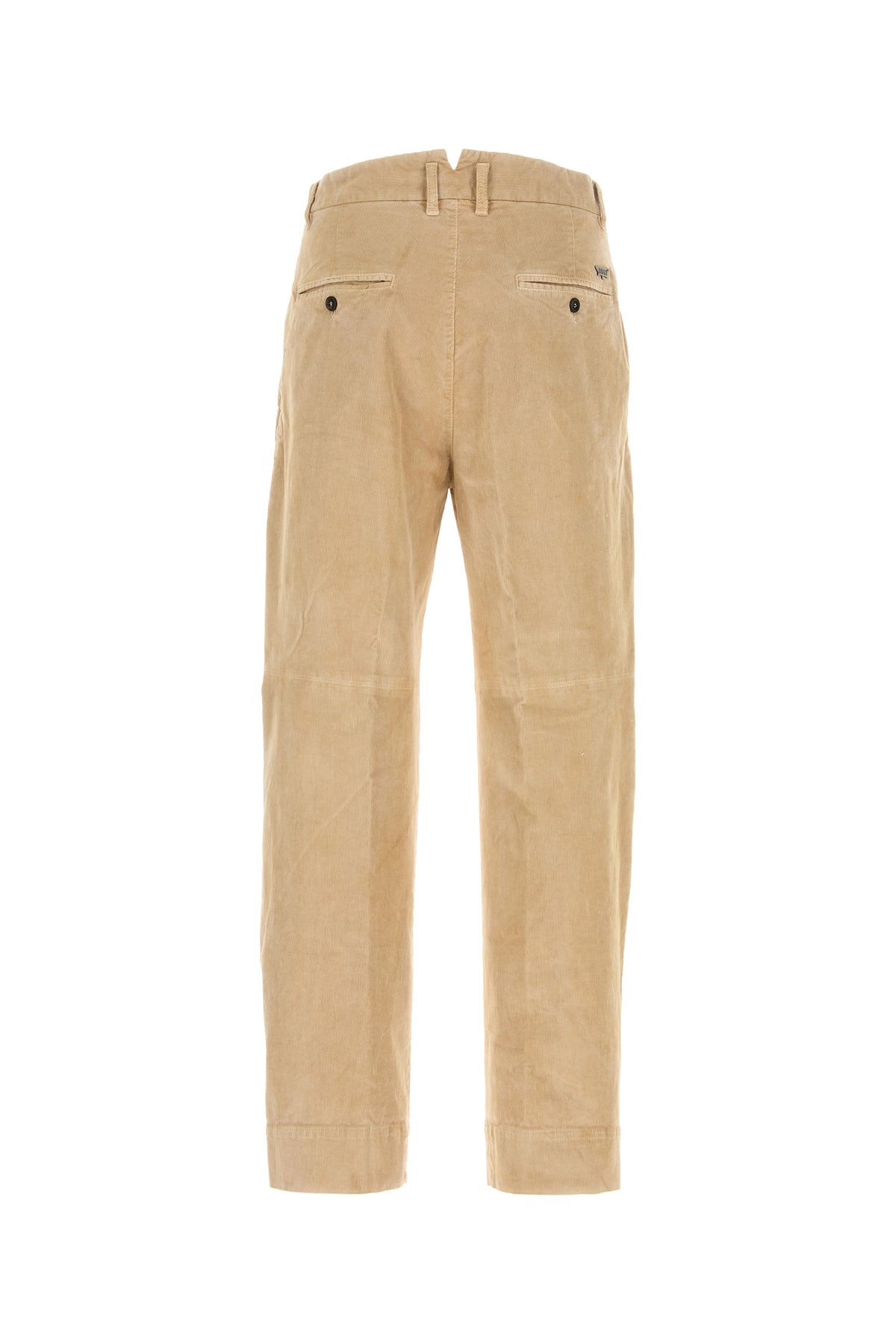 Dsquared2 Pantalone in velluto a coste stretch beige, view 2