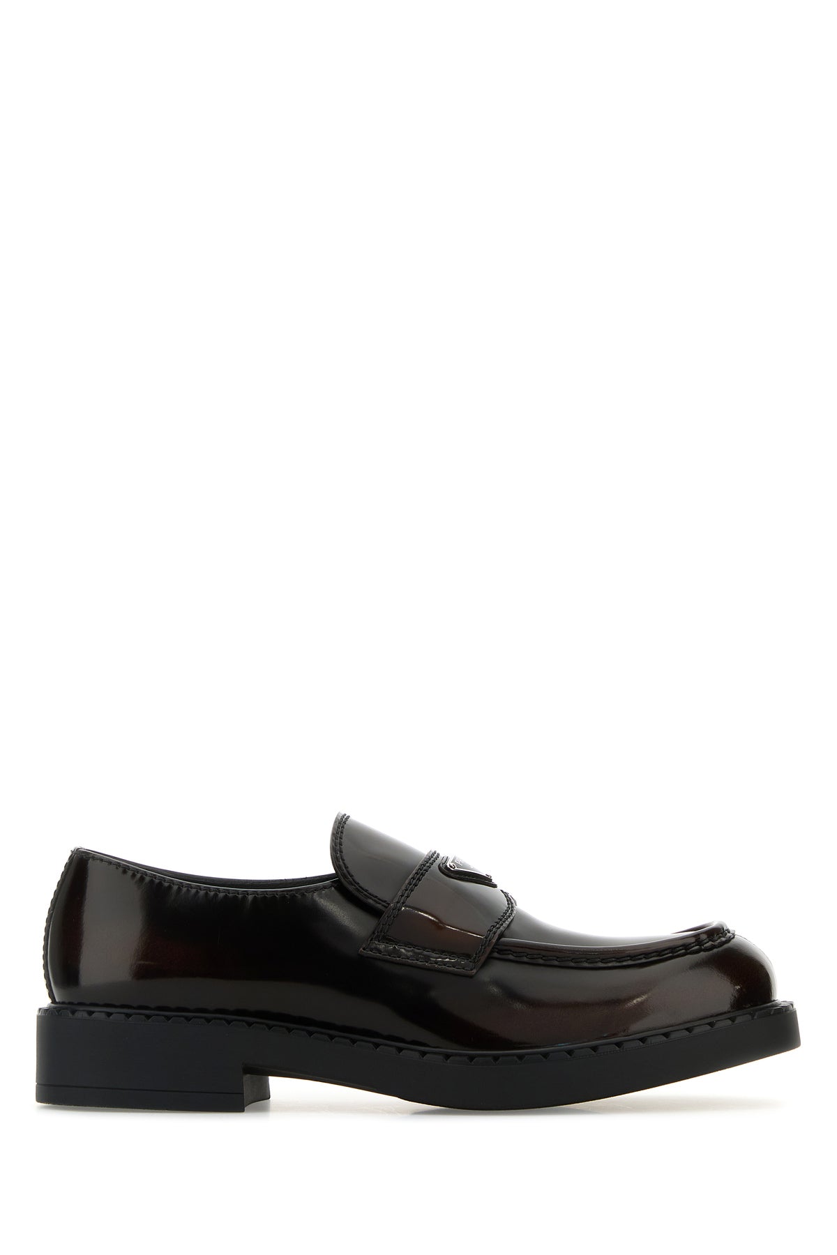 Prada Mocassini Chocolate in pelle testa di moro