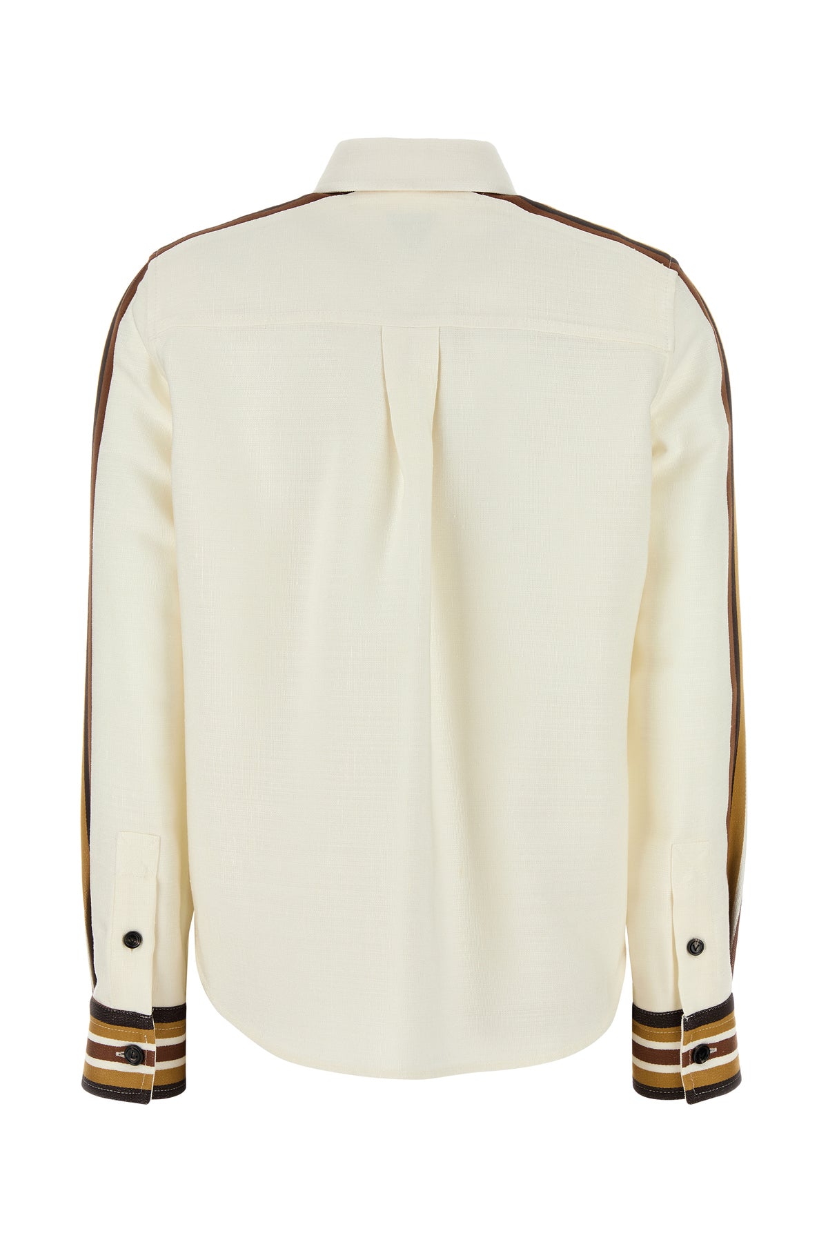 Bottega Veneta Camicia in misto viscosa avorio, view 2