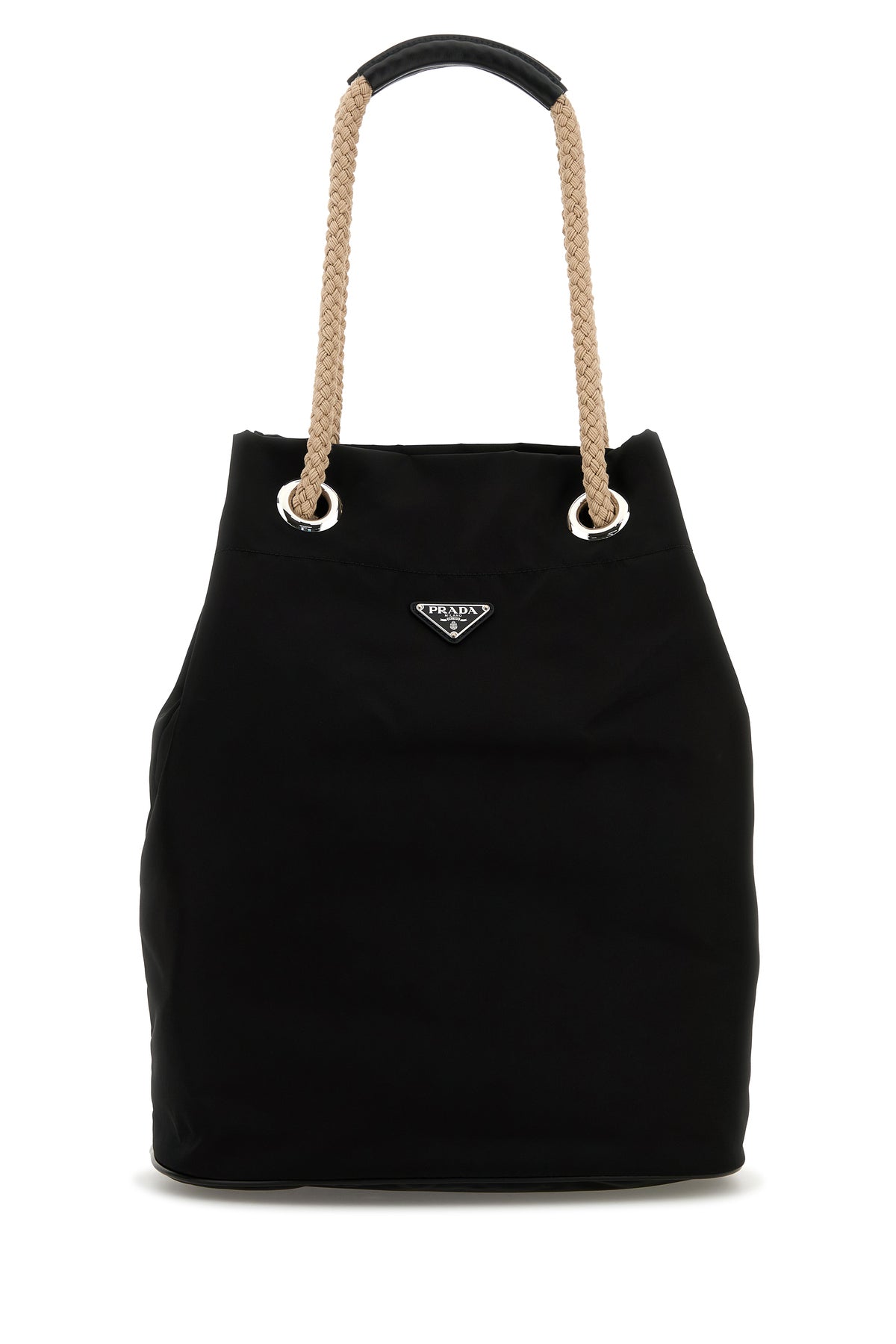 Prada Borsa shopping in Re-Nylon nero