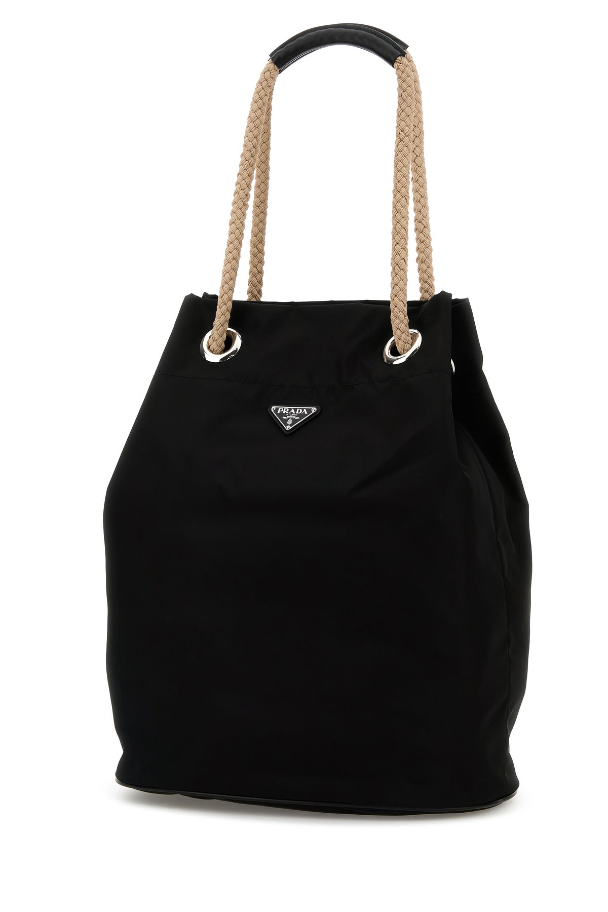 Prada Borsa shopping in Re-Nylon nero, view 2