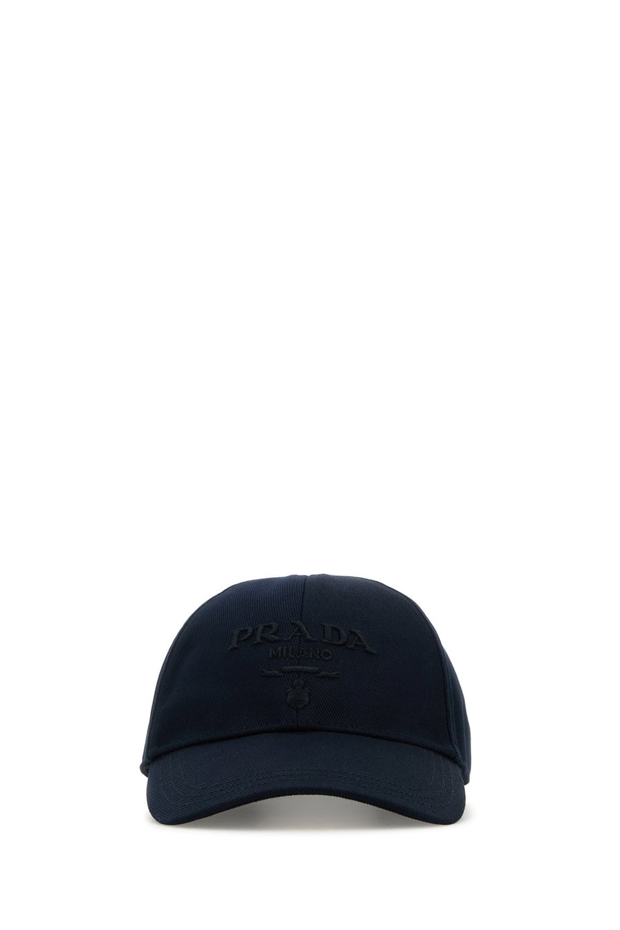 Prada Cappello da baseball in drill blu navy