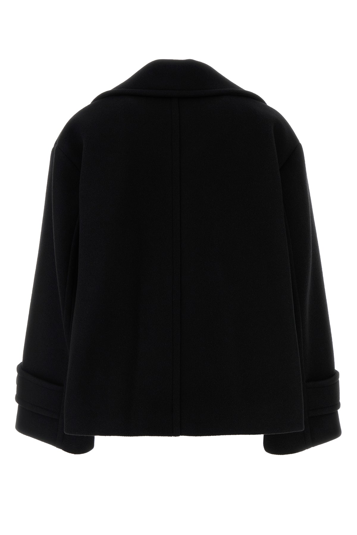 Chloé Cappotto in misto lana nera, view 2