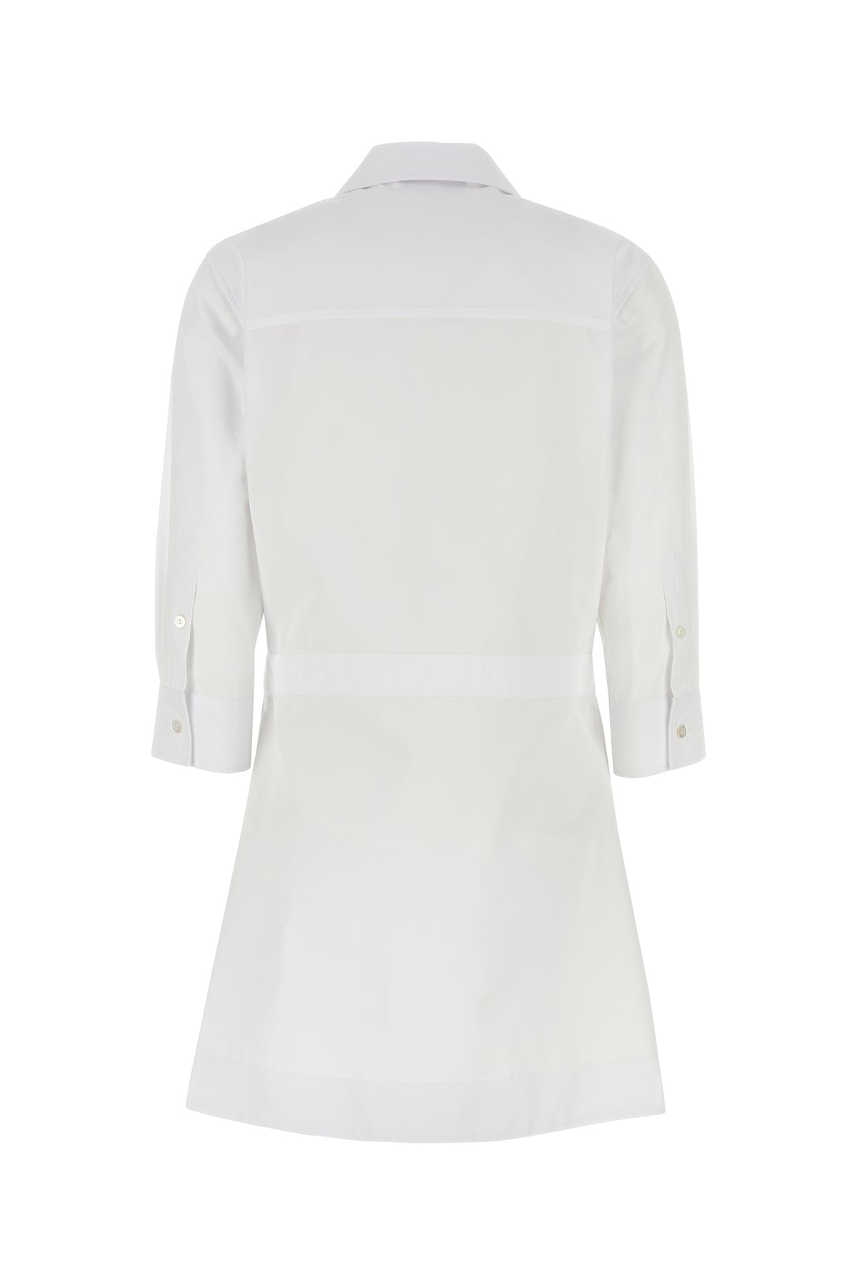 Gucci Abito chemisier in popeline bianco, view 2