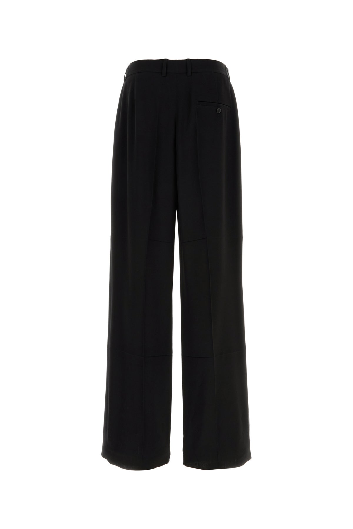 Balenciaga Pantalone dalla gamba ampia in twill nero, view 2