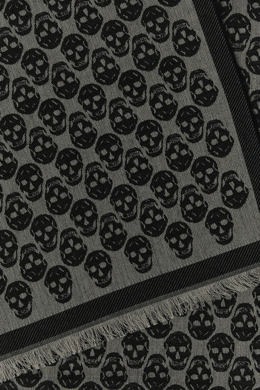 Alexander McQueen Foulard in misto lana ricamata, view 2