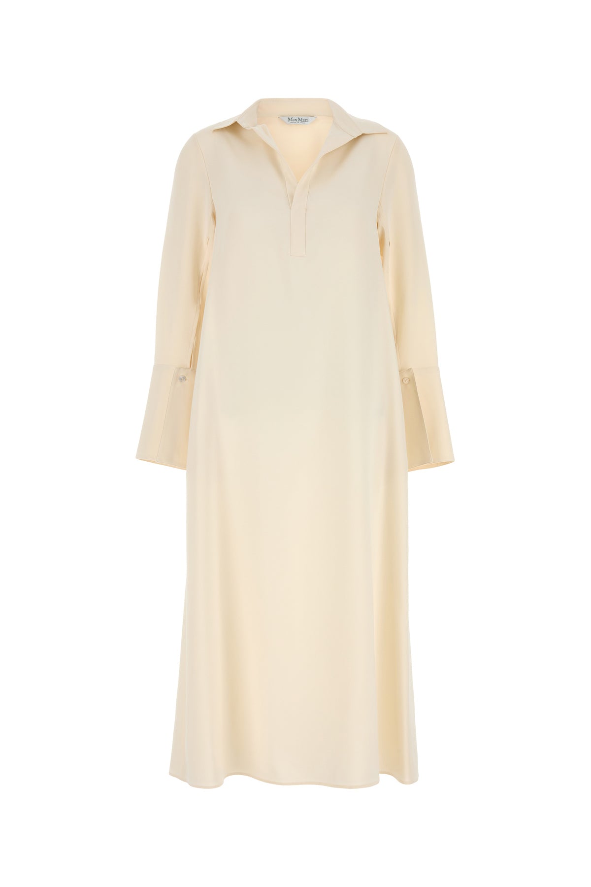 Max Mara Abito Ossola in seta stretch crema