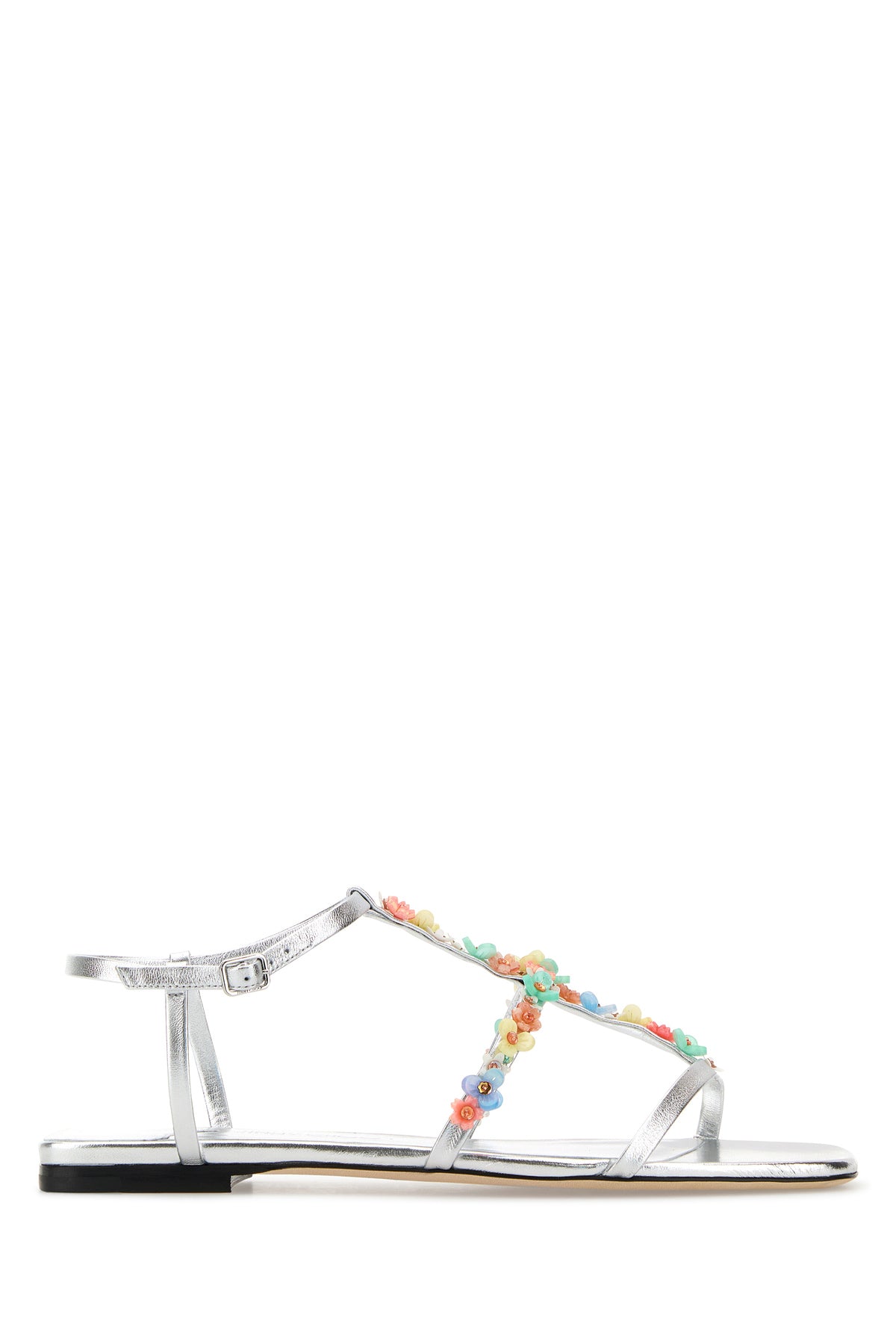 Jimmy Choo Sandali Daisy in nappa argento