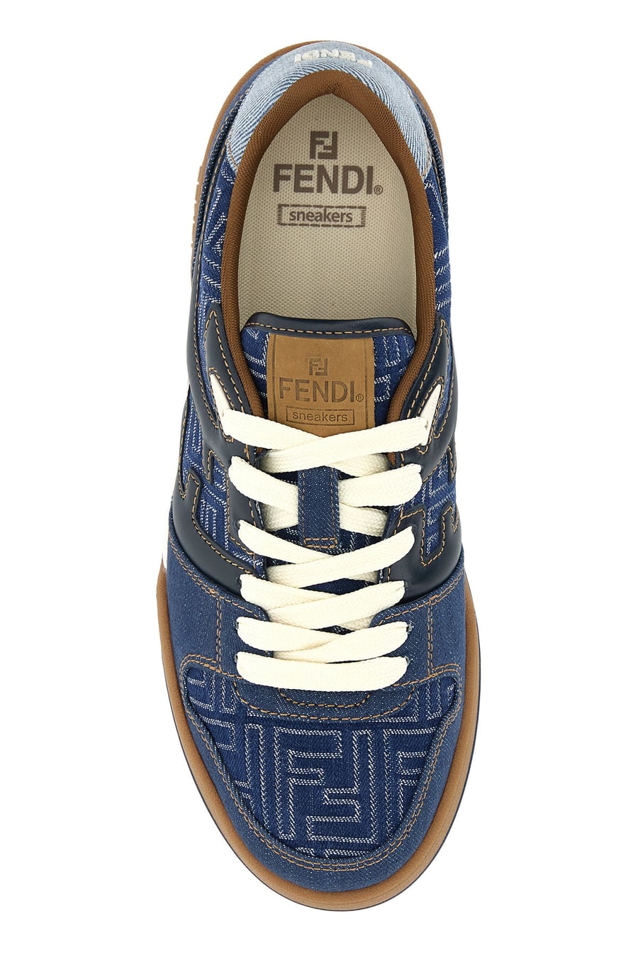 Fendi Sneakers Fendi Match in denim, view 4