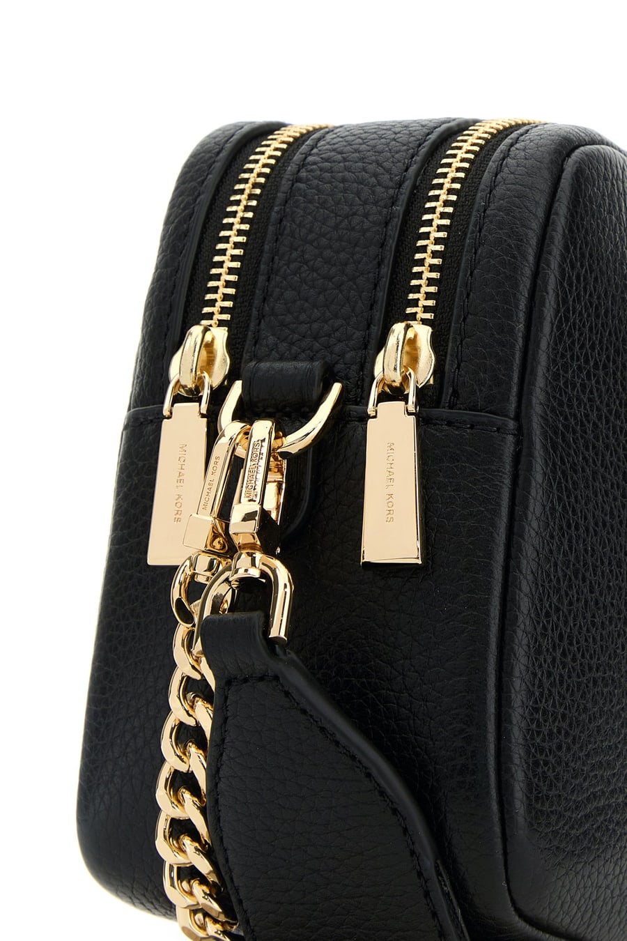 MICHAEL BY MICHAEL KORS Borsa a spalla Bryant media in pelle nera, view 4