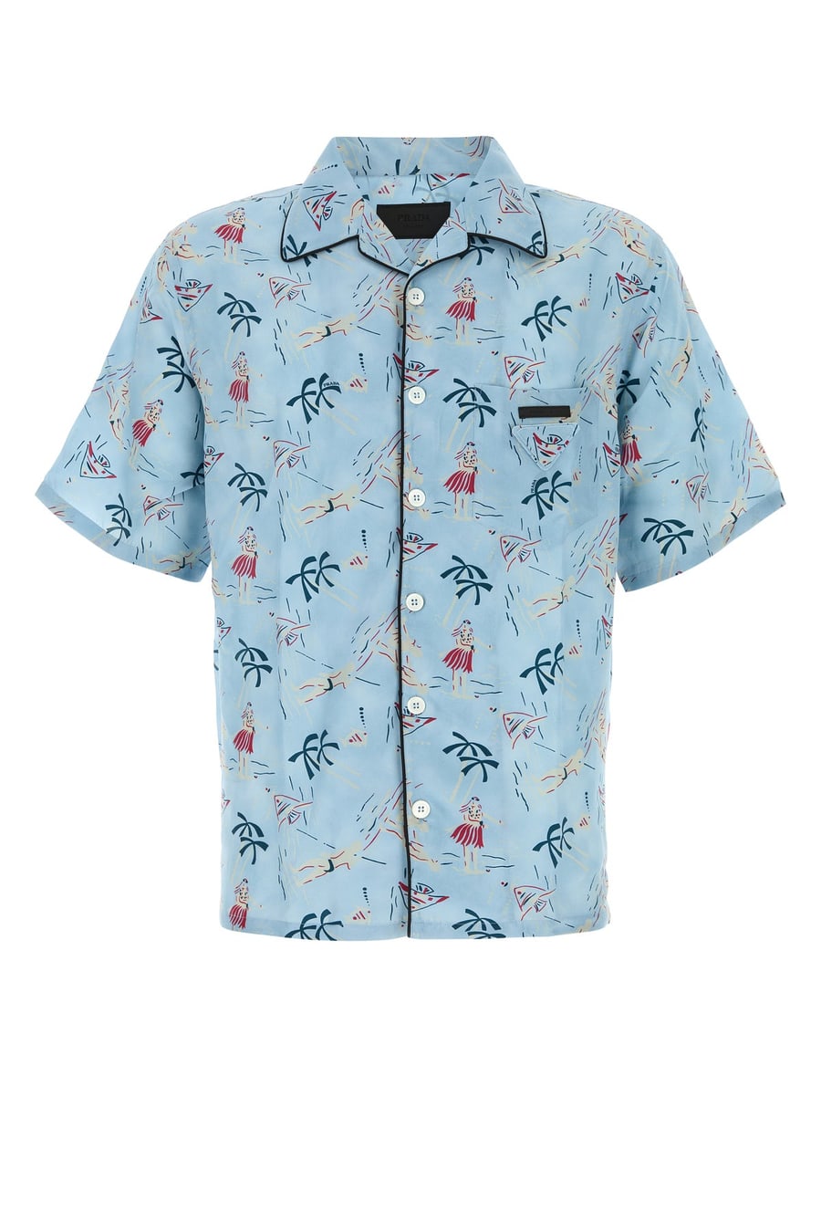 Prada Camicia in raso stampato
