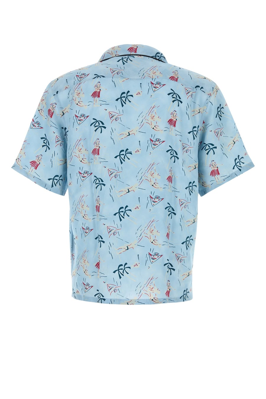 Prada Camicia in raso stampato, view 2