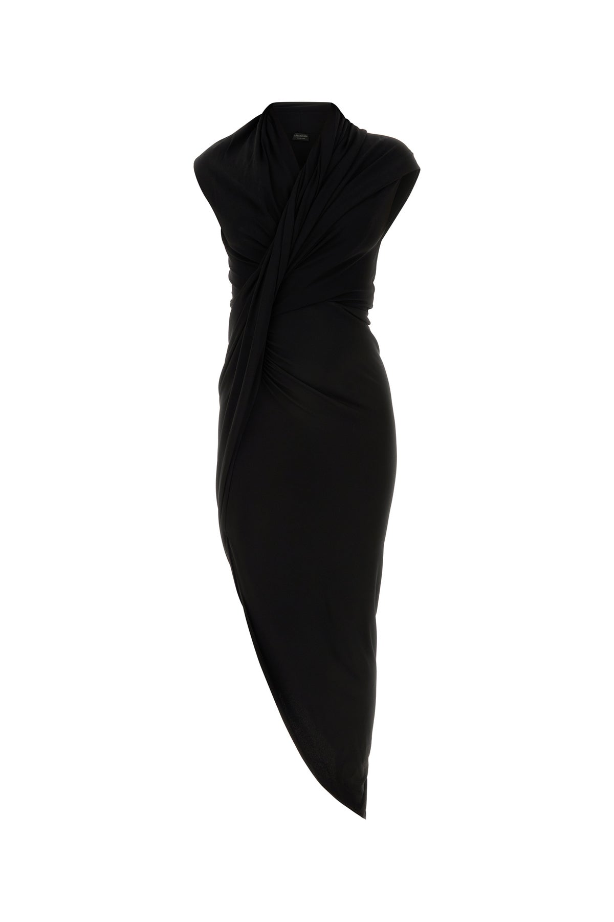 Balenciaga Abito in crepe stretch nero