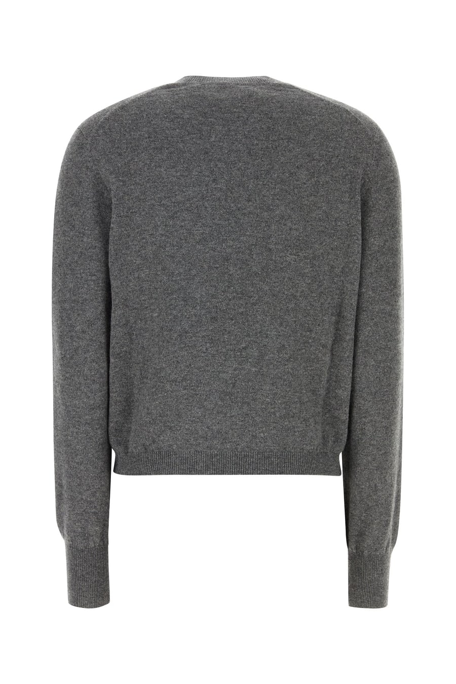 Ferragamo Cardigan in misto cashmere stretch grigio scuro, view 2