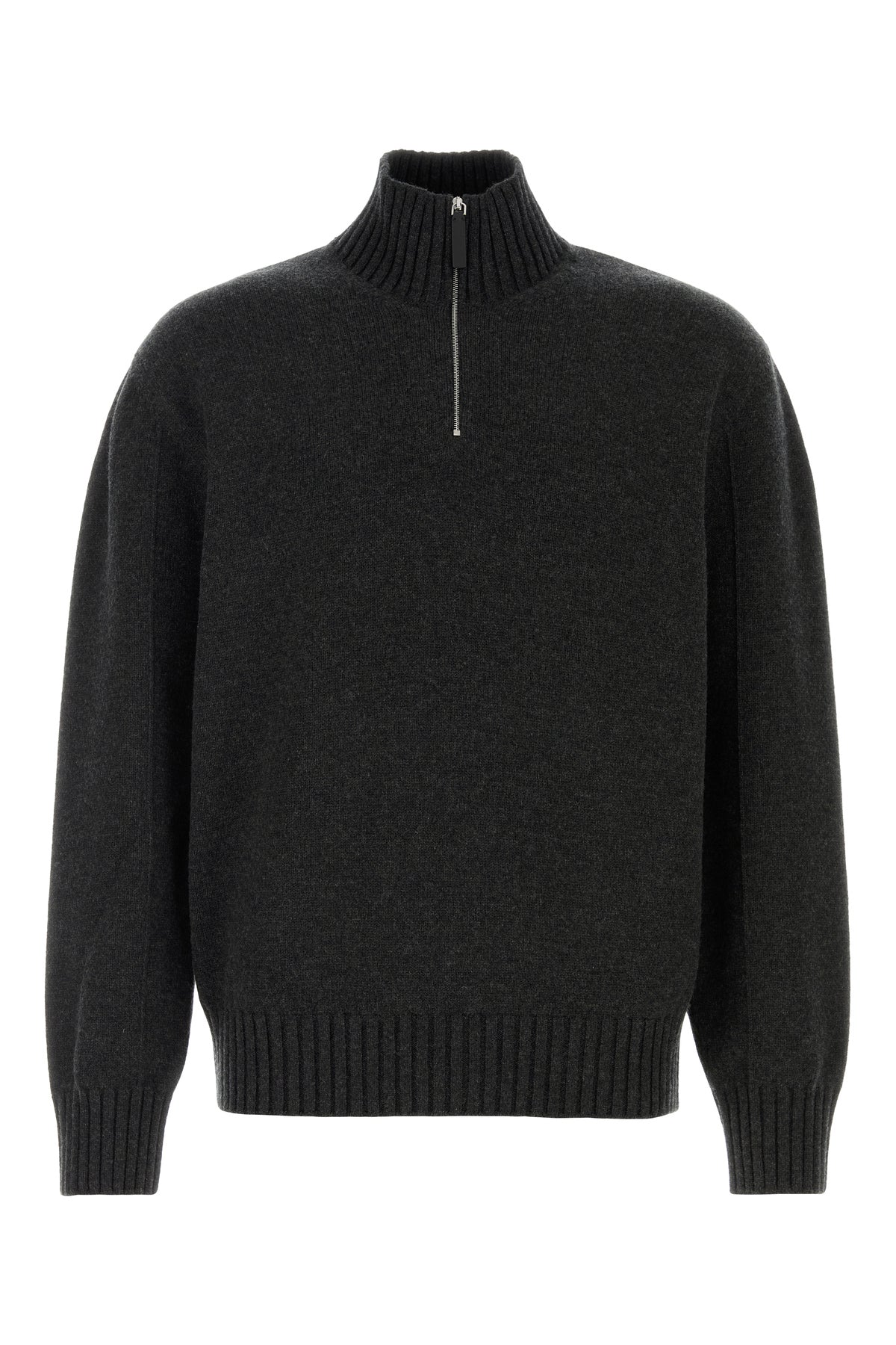 Ferragamo Maglione in misto cashmere ardesia