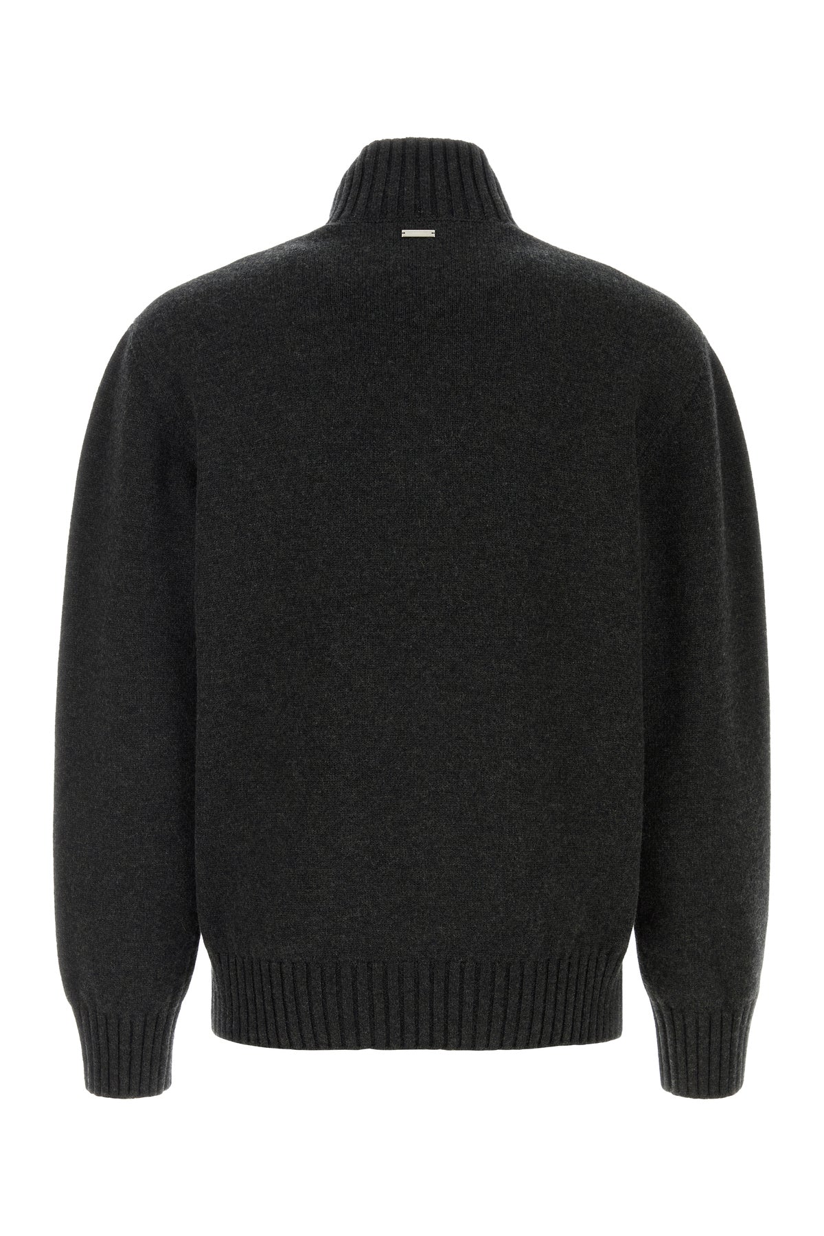 Ferragamo Maglione in misto cashmere ardesia, view 2