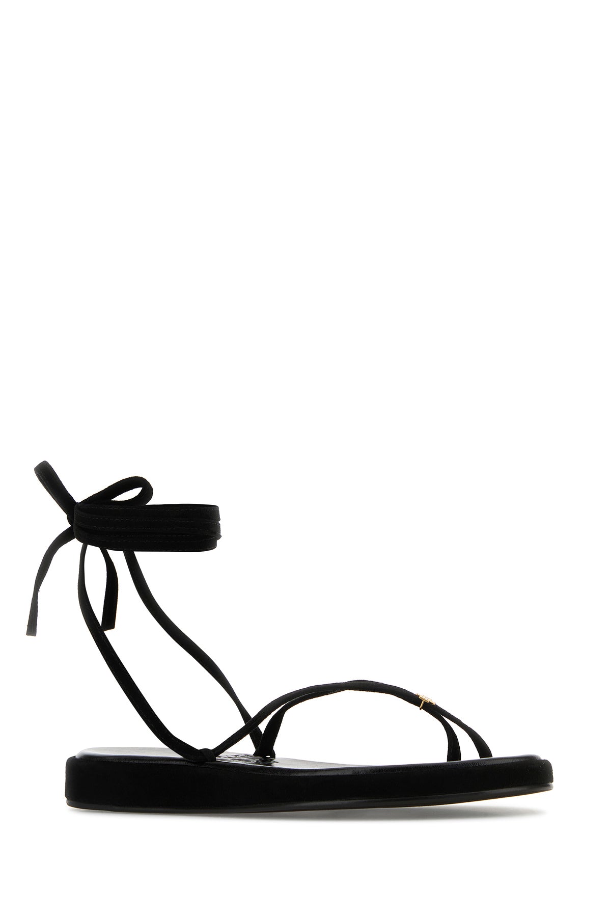 Tory Burch Sandali Capri in pelle scamosciata nera, view 2