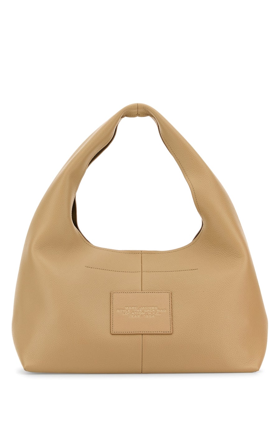 Marc Jacobs Borsa shopping The Sack Bag in pelle beige, view 3