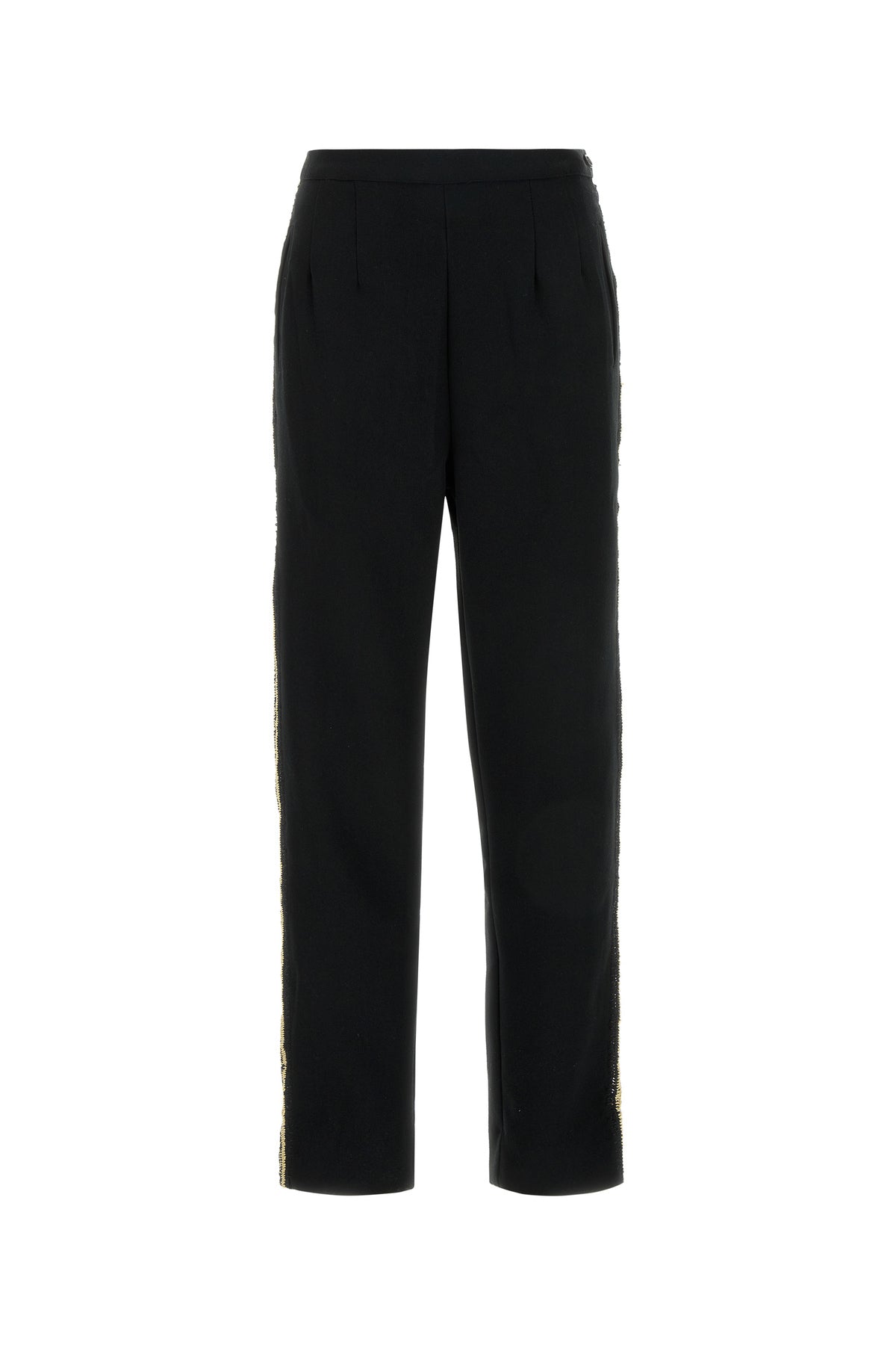 BODE Pantalone in crepe nero