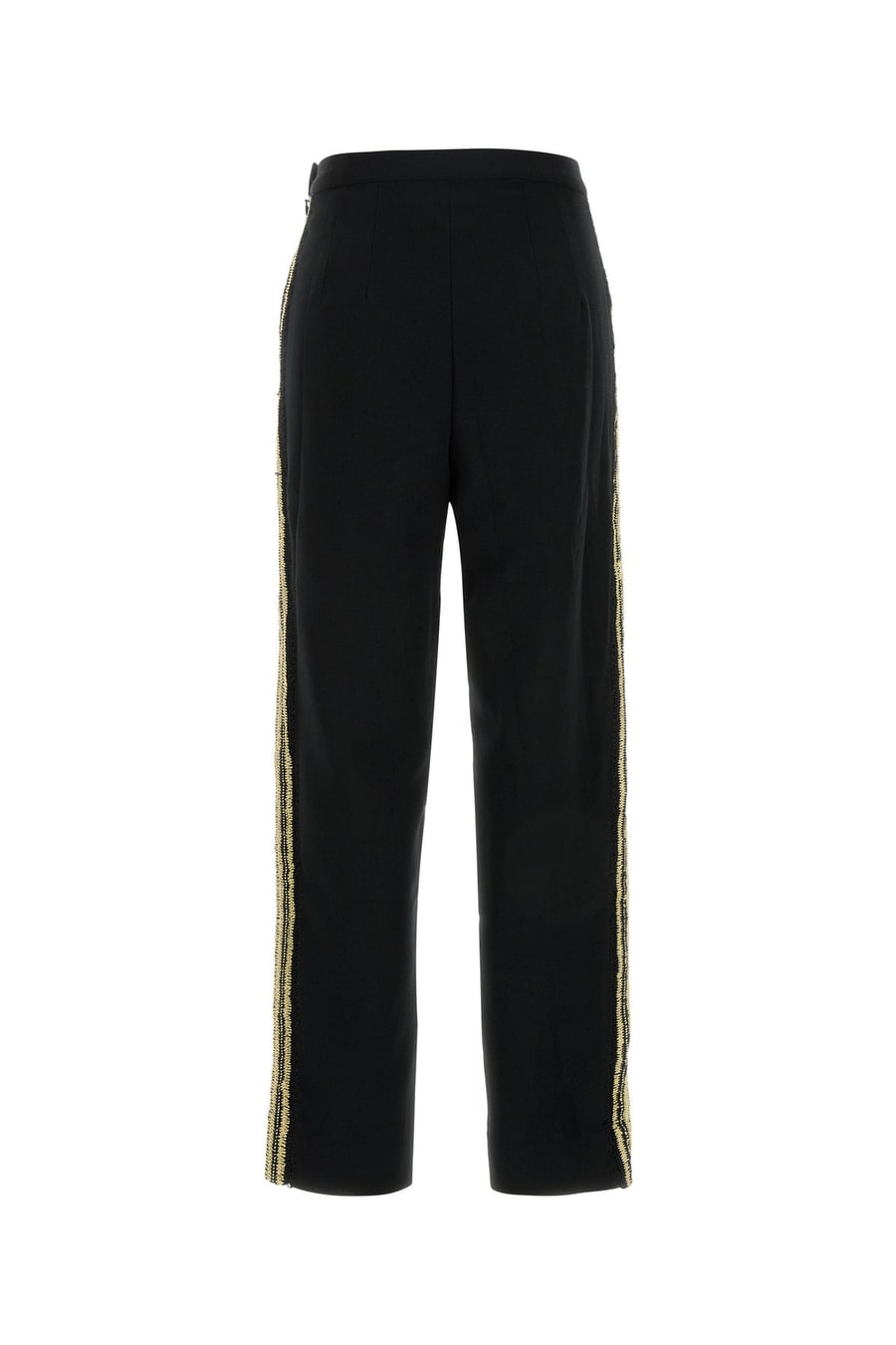 BODE Pantalone in crepe nero, view 2