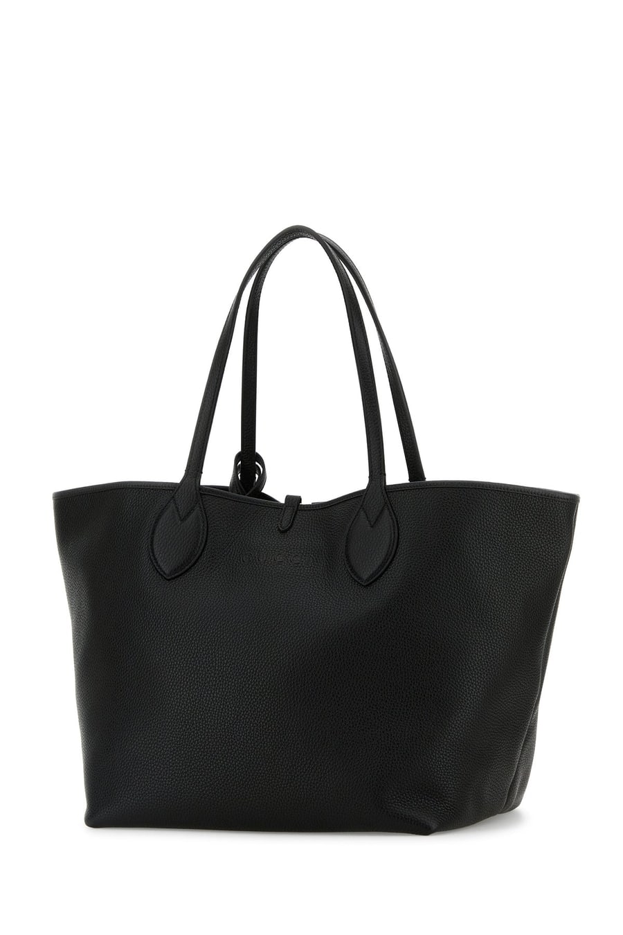 Gucci Borsa shopping reversibile in pelle nera, view 2