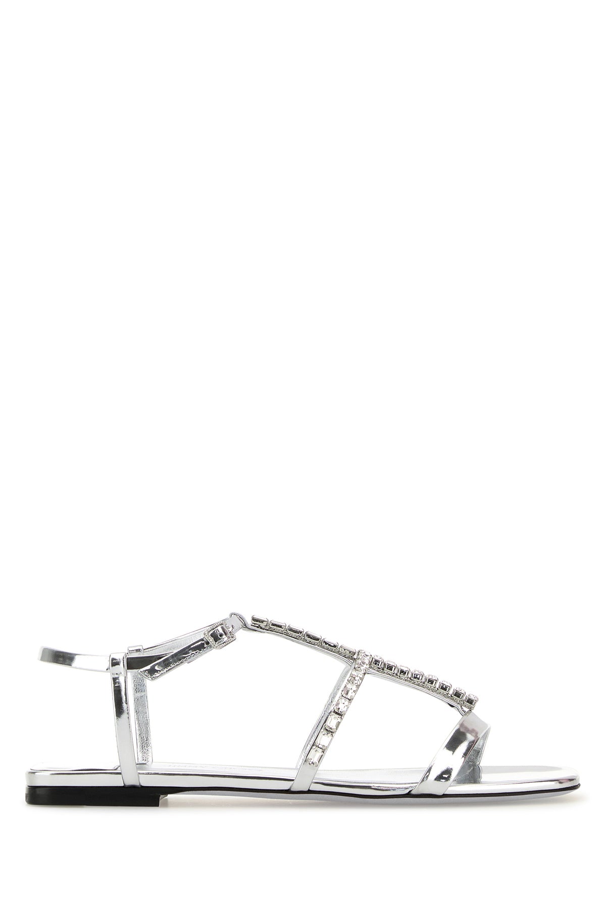 Jimmy Choo Sandali Gwyn in pelle argento