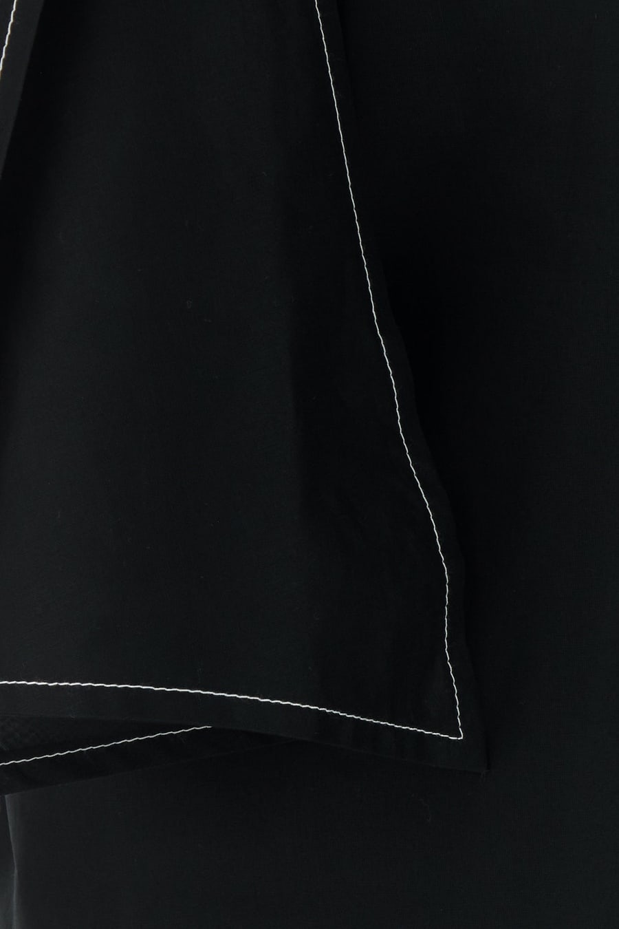 CARVEN Abito in cotone nero, view 3