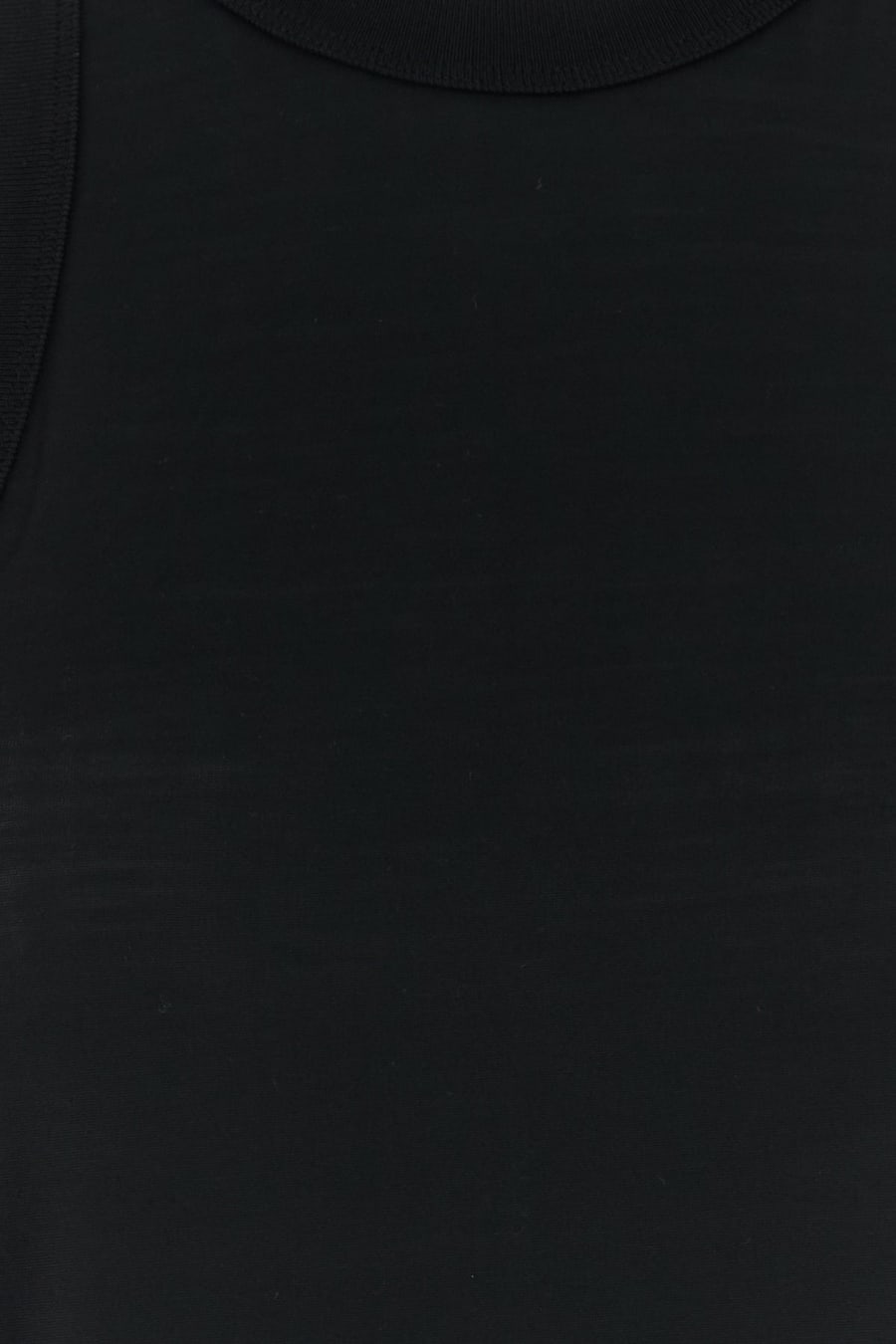 CARVEN Canotta in seta nera, view 3
