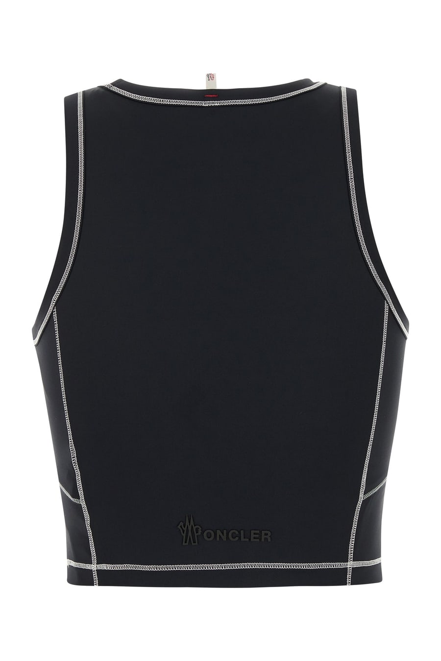 MONCLER GRENOBLE Top in nylon stretch nero, view 2
