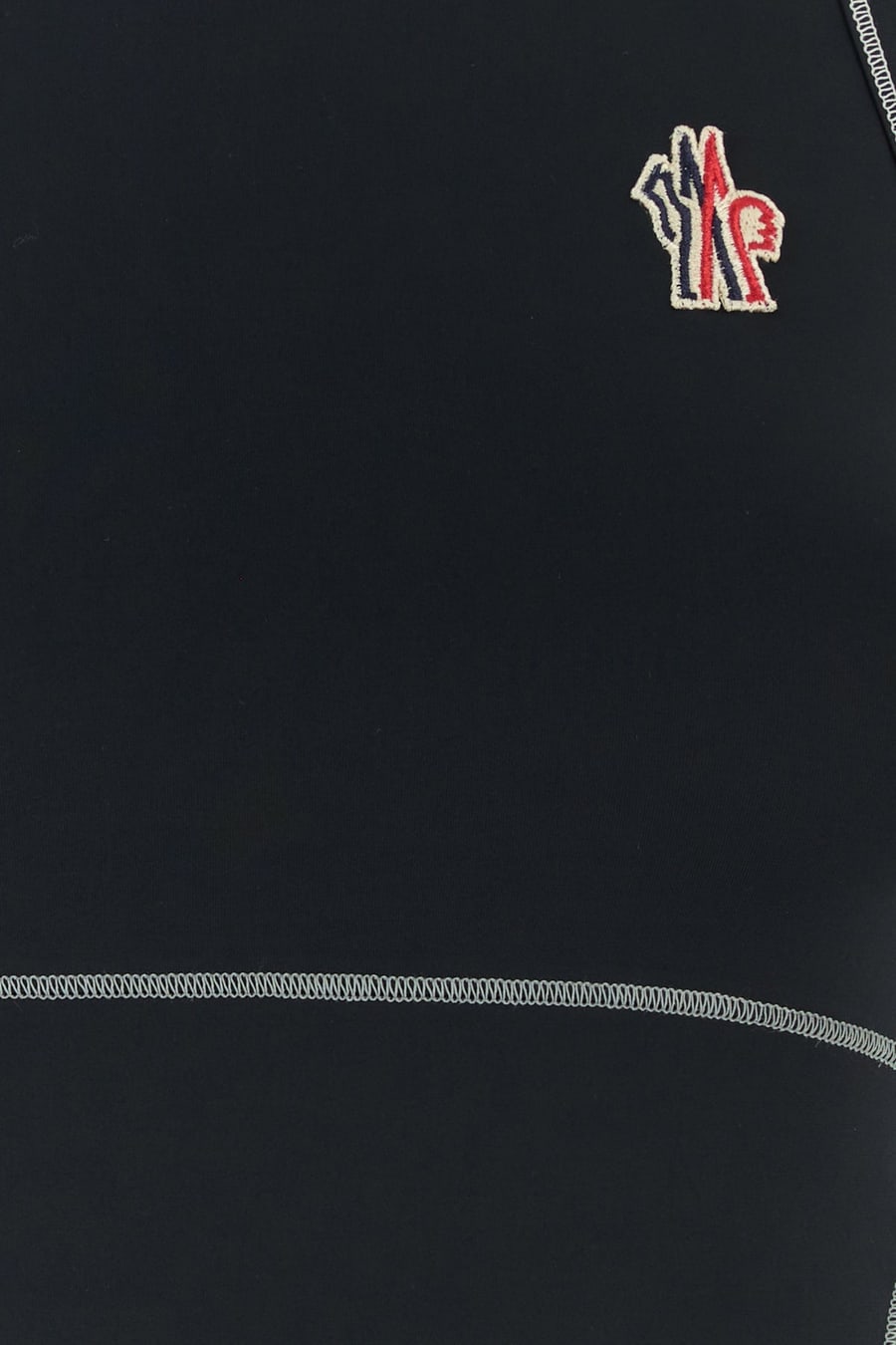 MONCLER GRENOBLE Top in nylon stretch nero, view 3