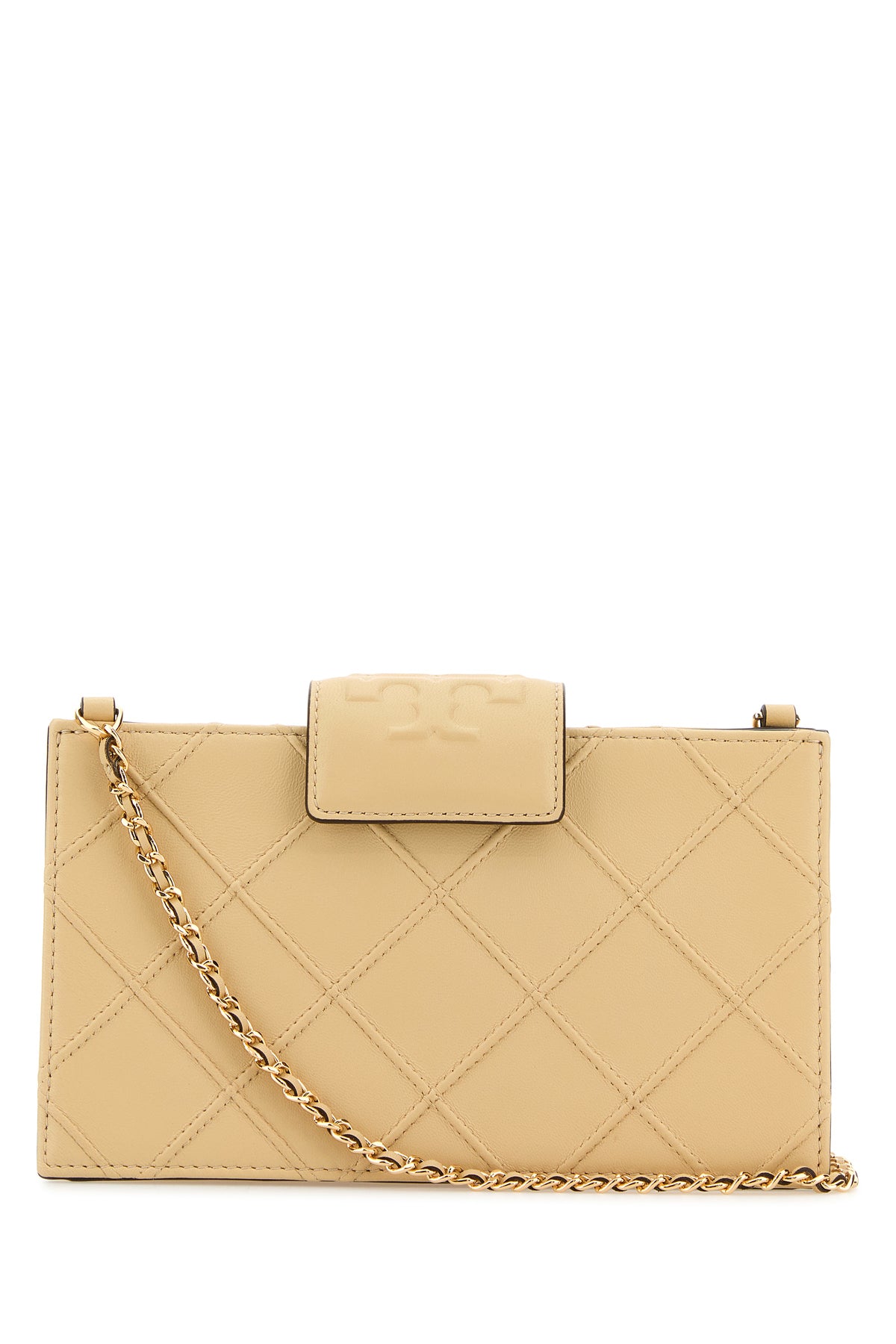Tory Burch Borsa a tracolla Fleming in pelle beige