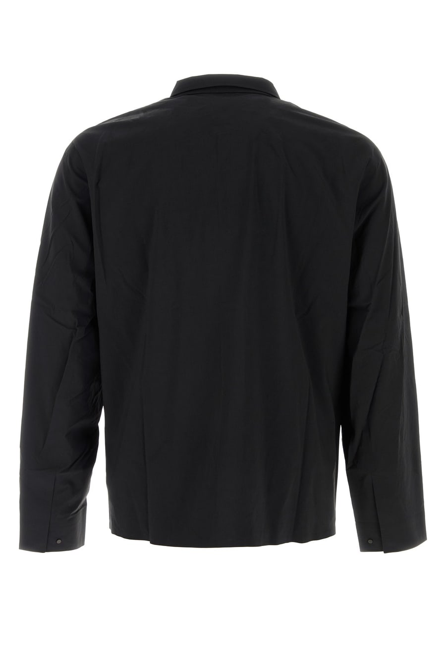 VEILANCE Camicia Metry in nylon stretch nero, view 2