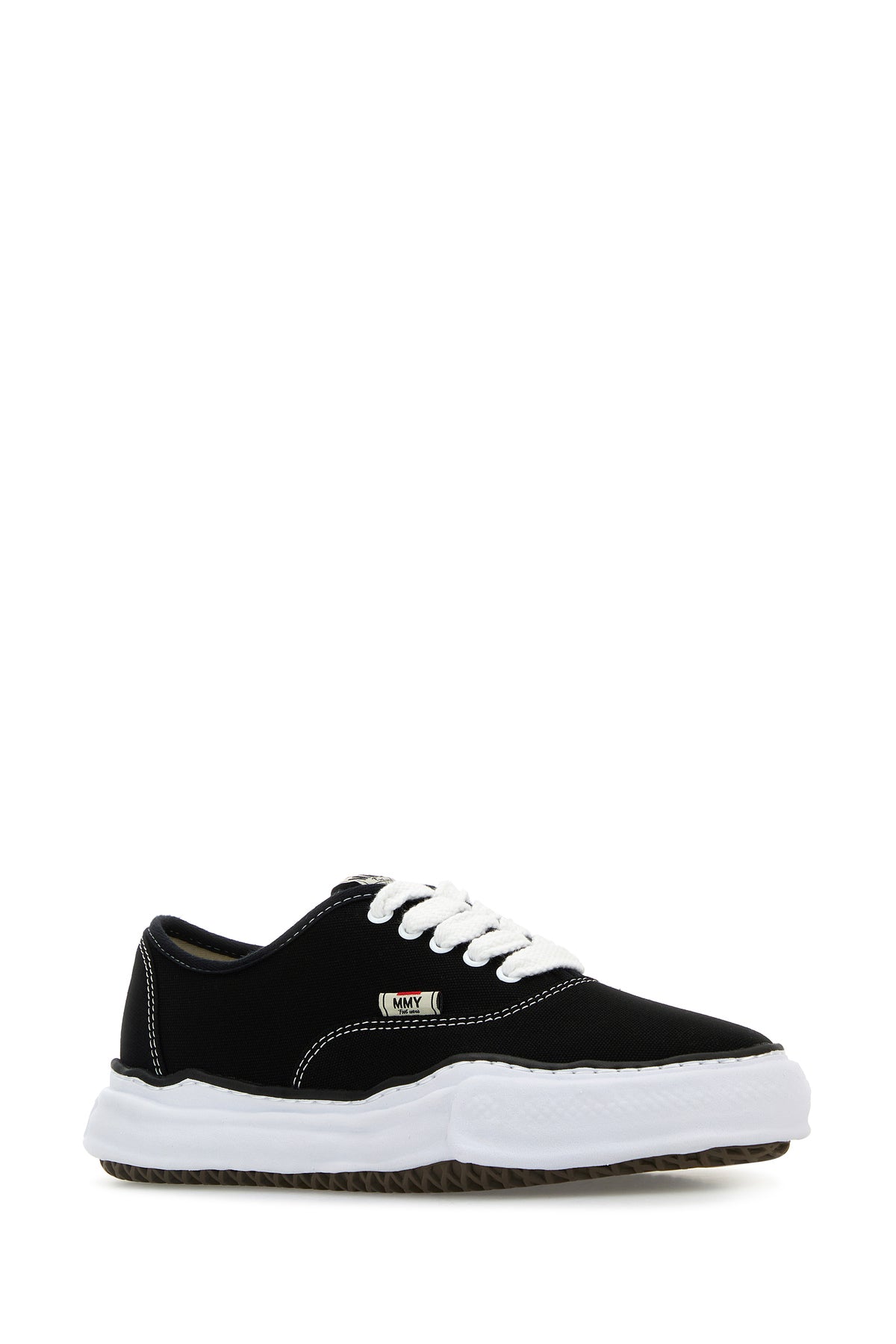 MAISON MIHARA YASUHIRO Sneakers in tela nera, view 2