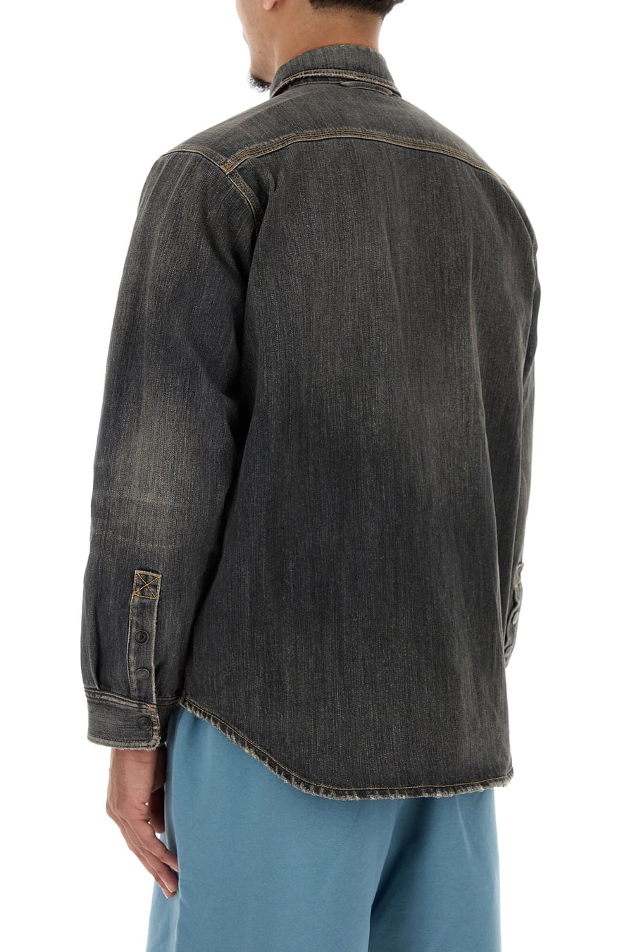 Balenciaga Camicia in denim, view 4