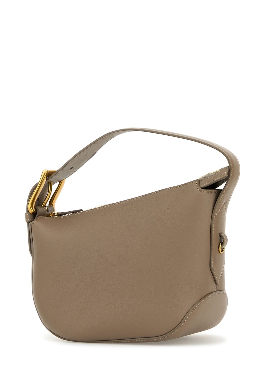 J&M DAVIDSON Borsa a mano Zip Quiver in pelle cappuccino, view 2