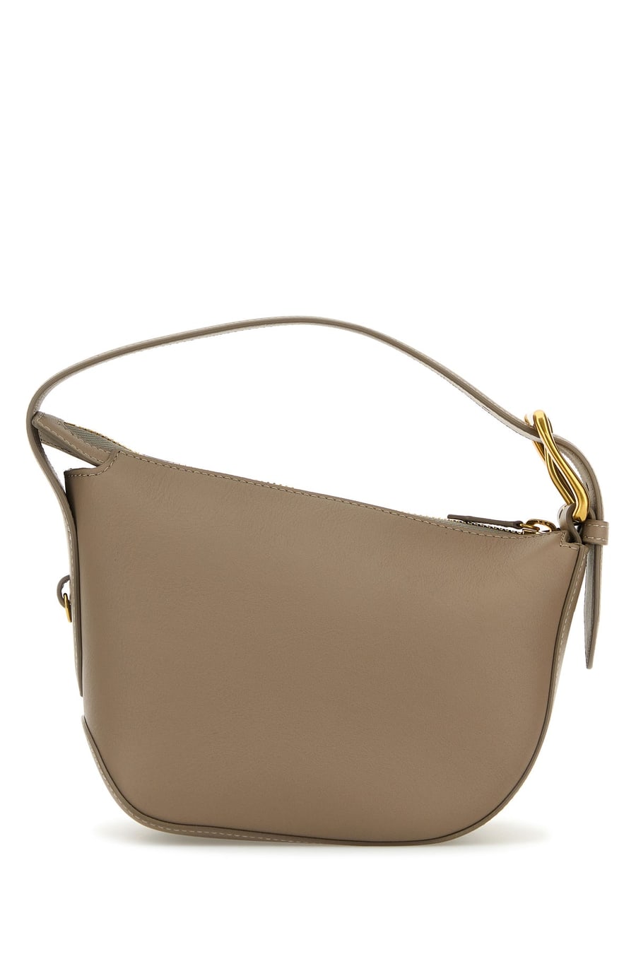 J&M DAVIDSON Borsa a mano Zip Quiver in pelle cappuccino, view 3