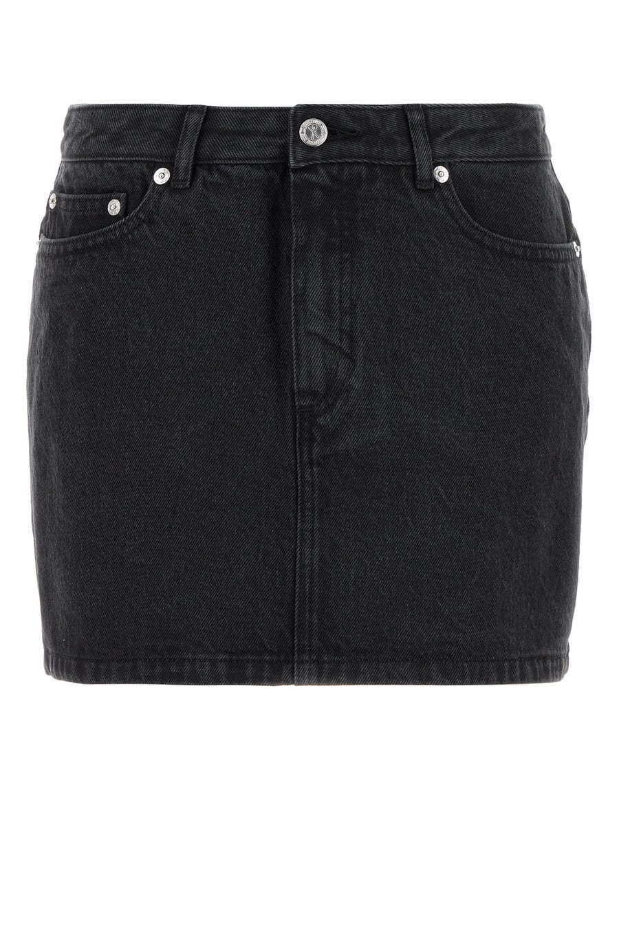A.P.C. Minigonna in denim nero