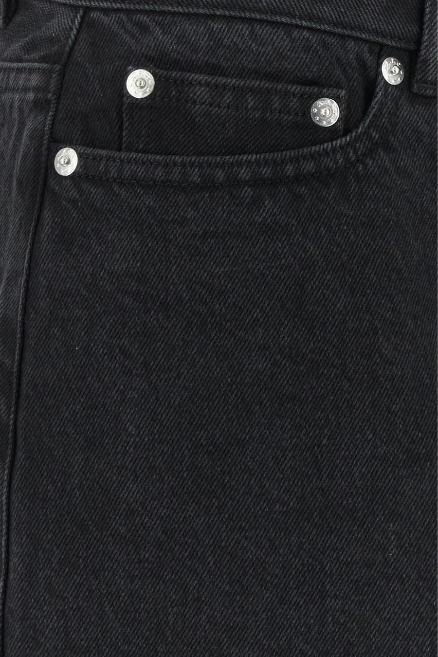A.P.C. Minigonna in denim nero, view 3