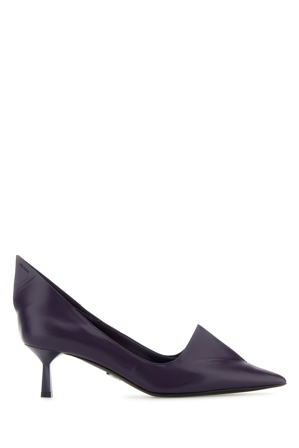 Prada Scarpe con tacco in pelle viola