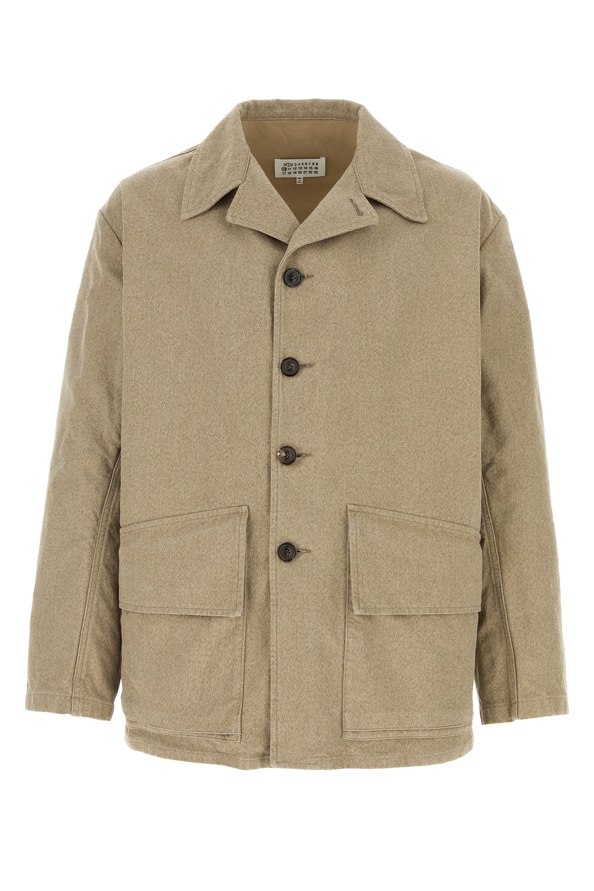 Maison Margiela Giacca in cotone cappuccino melangé
