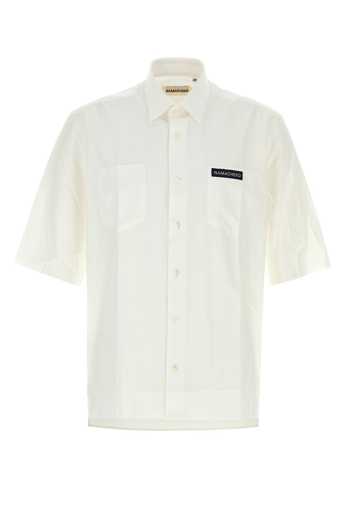 NAMACHEKO Camicia Guardia in popeline bianco
