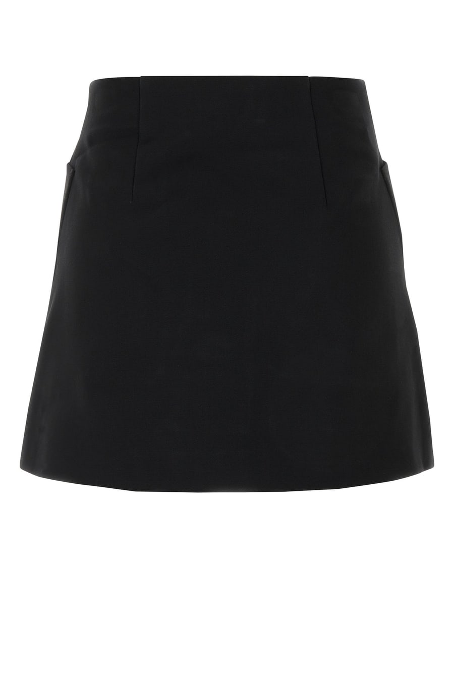 Prada Mini gonna in lana nera, view 2