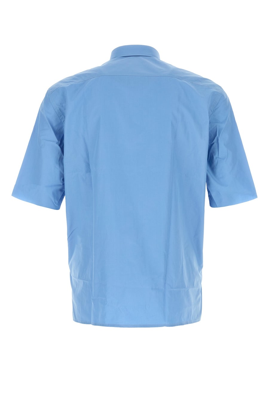 NAMACHEKO Camicia Guardia in popeline ceruleo, view 2