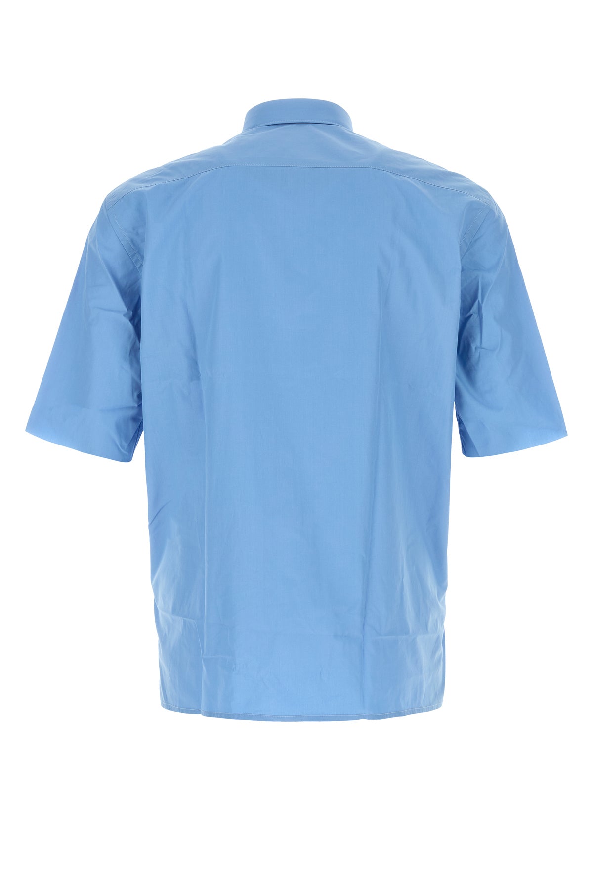 NAMACHEKO Camicia Guardia in popeline ceruleo, view 2