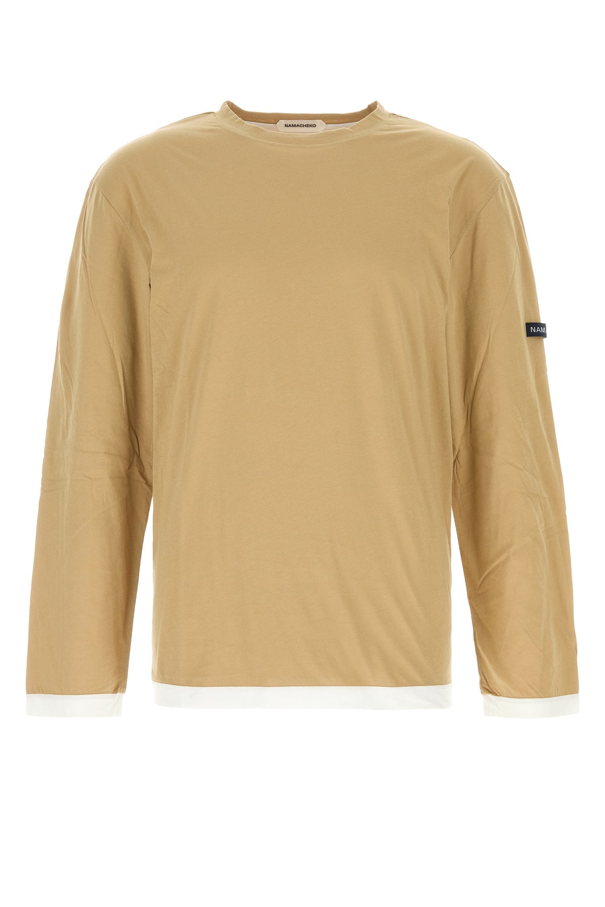 NAMACHEKO T-shirt in cotone beige