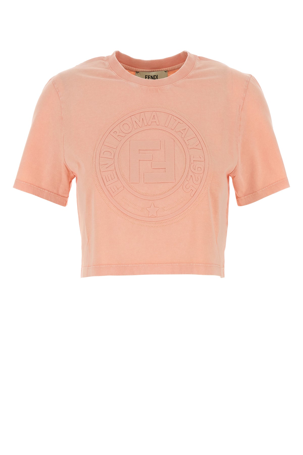 Fendi T-shirt in cotone rosa